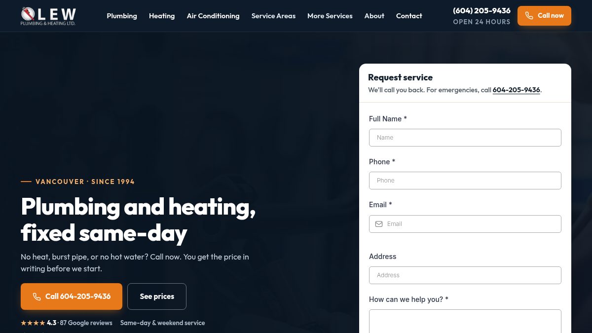 Lew Plumbing & Heating Ltd.